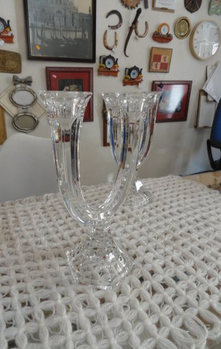 Candelabros Cristal Nachmann Set 2