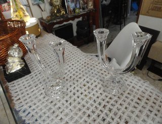 Candelabros Cristal Nachmann Set 2