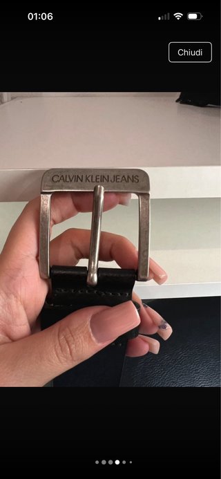 Cintura Calvin Klein Jeans Uomo Nera