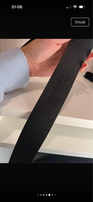 Cintura Calvin Klein Uomo Nera