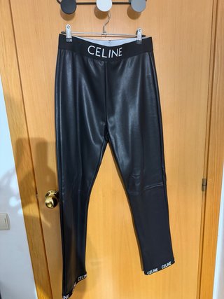 Pantalones Celine efecto piel Talla M