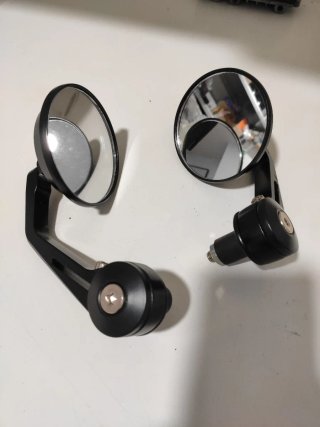 Espejos Retrovisores Moto Negros