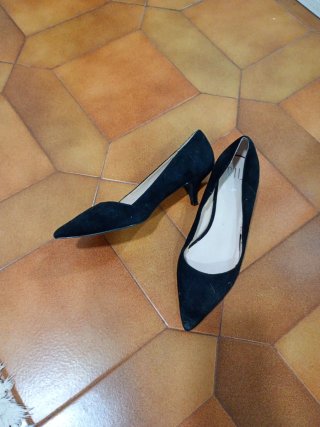 Zapatos tacón aguja negros talla 39