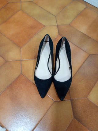 Zapatos tacón aguja negros talla 39