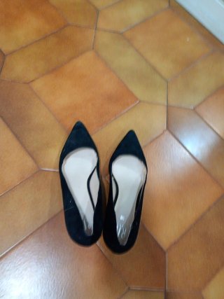 Zapatos tacón aguja negros talla 39