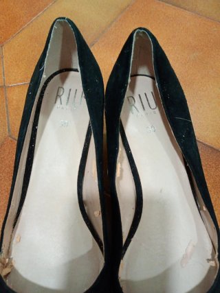 Zapatos tacón aguja negros talla 39