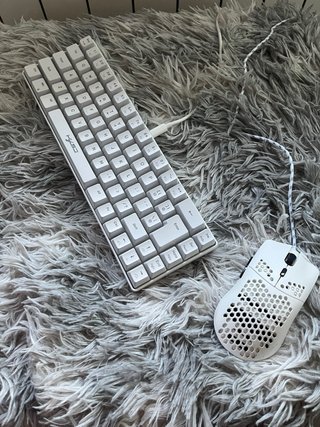 Combo Teclado y Ratón Gaming Blanco CSAH