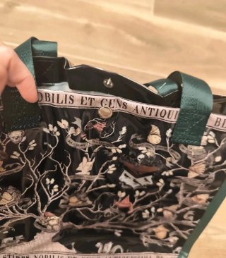 Bolso Tote Pequeño Harry Potter Negro y Verde