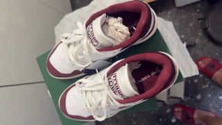 Zapatillas Lacoste Blancas y Rojas