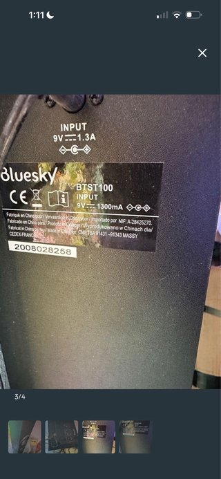 Barra de sonido Bluesky