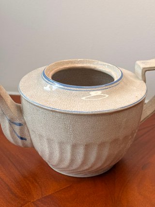 Tetera de cerámica vintage