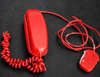 Teléfono Góndola Rojo
