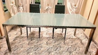 Mesa Comedor IKEA Torsby Metal y Cristal