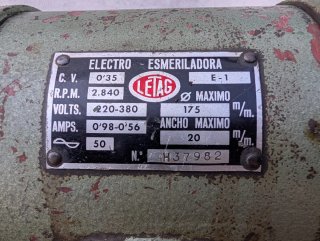 Esmeriladora trifásica industrial