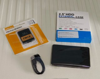 Kit Disco Duro y Memory Card PS2 Sony