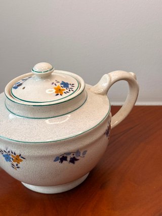 Tetera Sacavém Cerâmica Vintage Flores