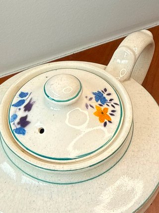 Tetera Sacavém Cerâmica Vintage Flores
