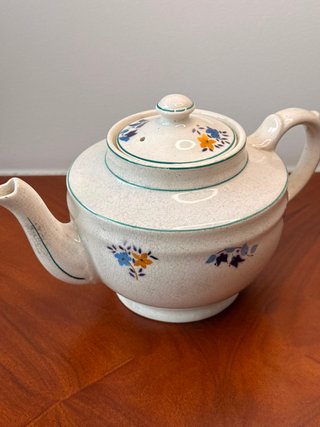 Tetera Sacavém Cerâmica Vintage Flores