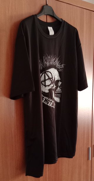 Camiseta Punks Not Dead Calavera Punk