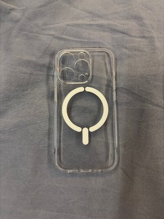 Custodia trasparente iPhone 15 Pro anti-ingiallimento