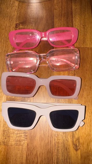 Gafas de sol Bershka, stradivarius rosas.