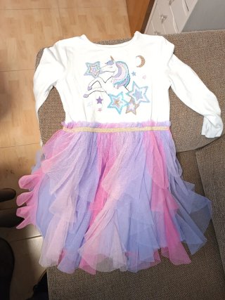 Vestido unicornio niña 6/7 años