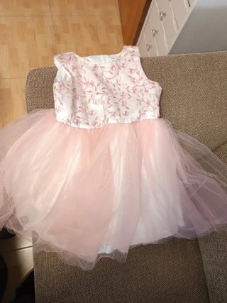 Vestido niña rosa 6/7 años