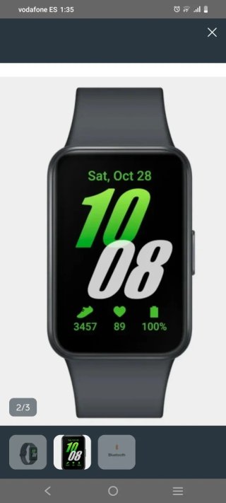 Samsung Galaxy Fit3 Smartwatch Negro