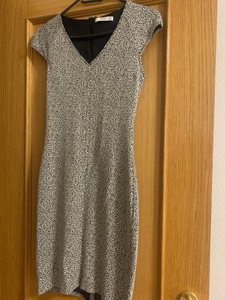 Vestido largo teal con abertura lateral Talla S