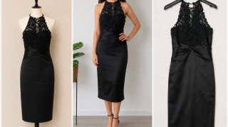Vestido fiesta Coast T.38 Negro