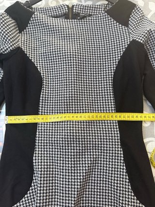 Vestido Vintage Blanco y Negro Pata de Gallo