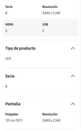 Samsung TV TU8506 crystal 50" 4k smart tv