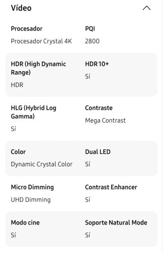 Samsung TV TU8506 crystal 50" 4k smart tv