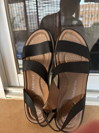 Sandalias Andarina Negras Talla 41
