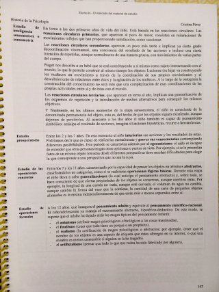 Historia de la Psicología - Cuaderno