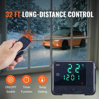 Calentador de Aire Diésel, Calentador Diésel Todo-en-uno de 12V 5KW con Control Remoto y Pantalla LCD, Calentador Diésel Portátil de 5L, Calentamiento Rápido para RV, Remolque, Camper, Furgoneta, ...