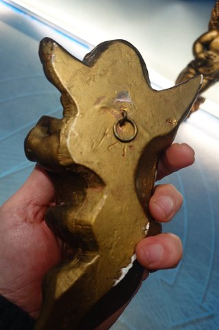 2 Figuras Ángeles Dorados Escayola