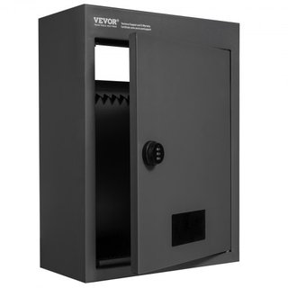 Buzón a través de la pared 31.8x16x42.9 cm con cerradura de código negro