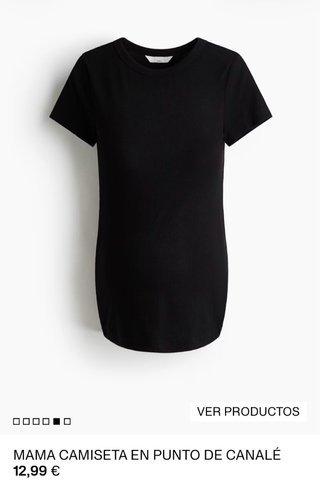 Camiseta premamá negra