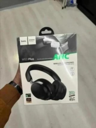 Auriculares Hoco W53 Plus ANC Bluetooth 5.4 Negro