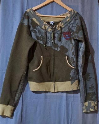 Chaqueta Adolfo Dominguez floral azul/ verde