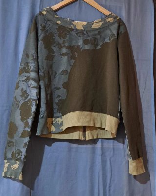 Chaqueta Adolfo Dominguez floral azul/ verde