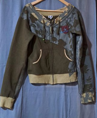 Chaqueta Adolfo Dominguez floral azul/ verde