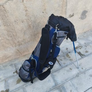 Bolsa de golf Decathlon con trípode y guarda palos