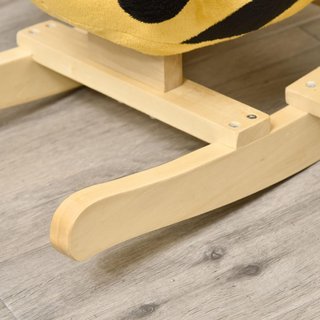 Caballo Balancín de Madera Abeja, Caballito Balancín para Niños 60X33X45Cm