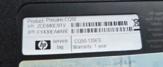 Portátil Compaq Presario CQ50