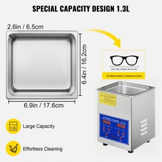 Limpiador ultrasónico Dispositivo de limpieza ultrasónica Calentador Temporizador 60W