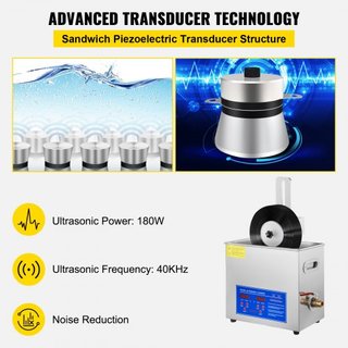 6L Máquina de Limpieza de Discos por Ultrasonido Conjunto Completo Estante de Secado