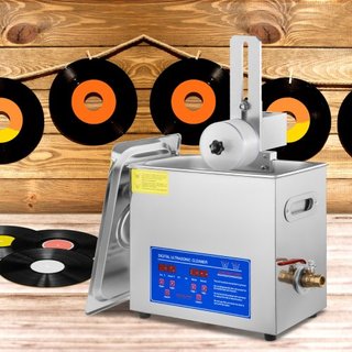 6L Máquina de Limpieza de Discos por Ultrasonido Conjunto Completo Estante de Secado