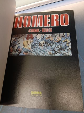 comic, HOMERO - COMIC DE GUIRAL & RUBIO - NORMA EDITORIAL 1ª EDICIÓN 1992